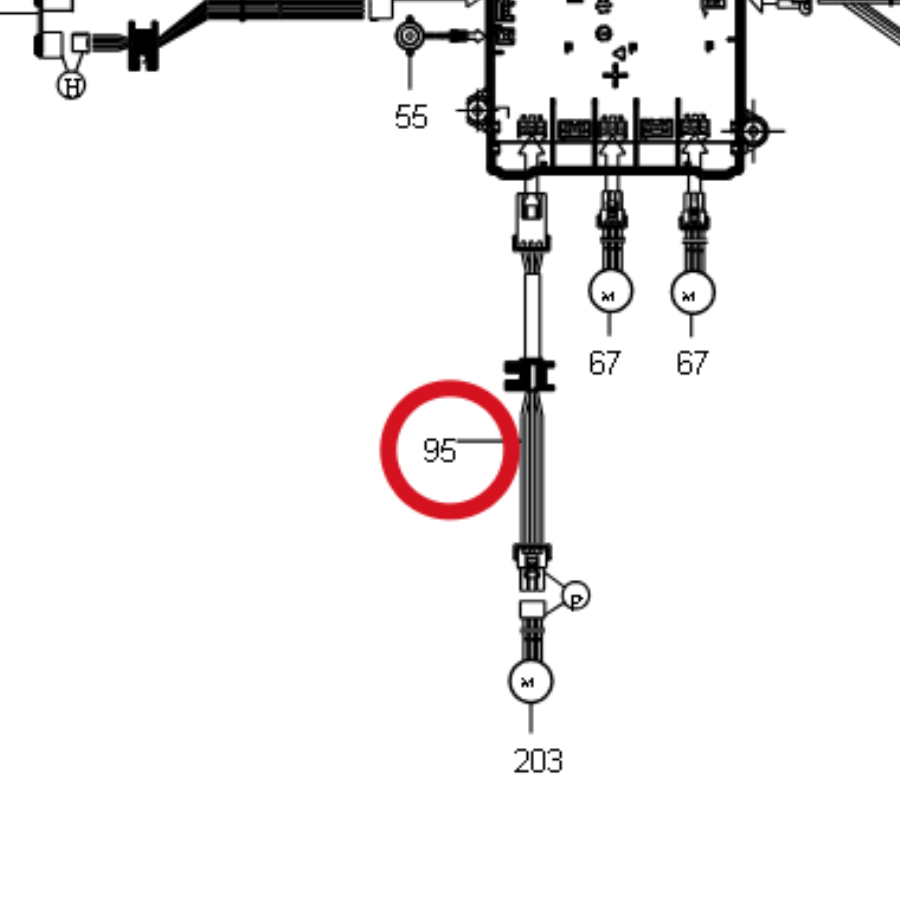 Kress Kabel 59000233 – Position in der Explosionszeichnung