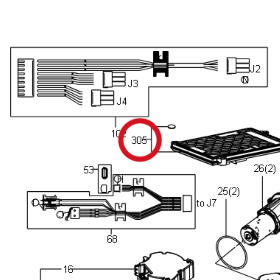 Kress Hauptplatine (mit SN&Mac-Adresse) 59000276 – Position in der Explosionszeichnung
