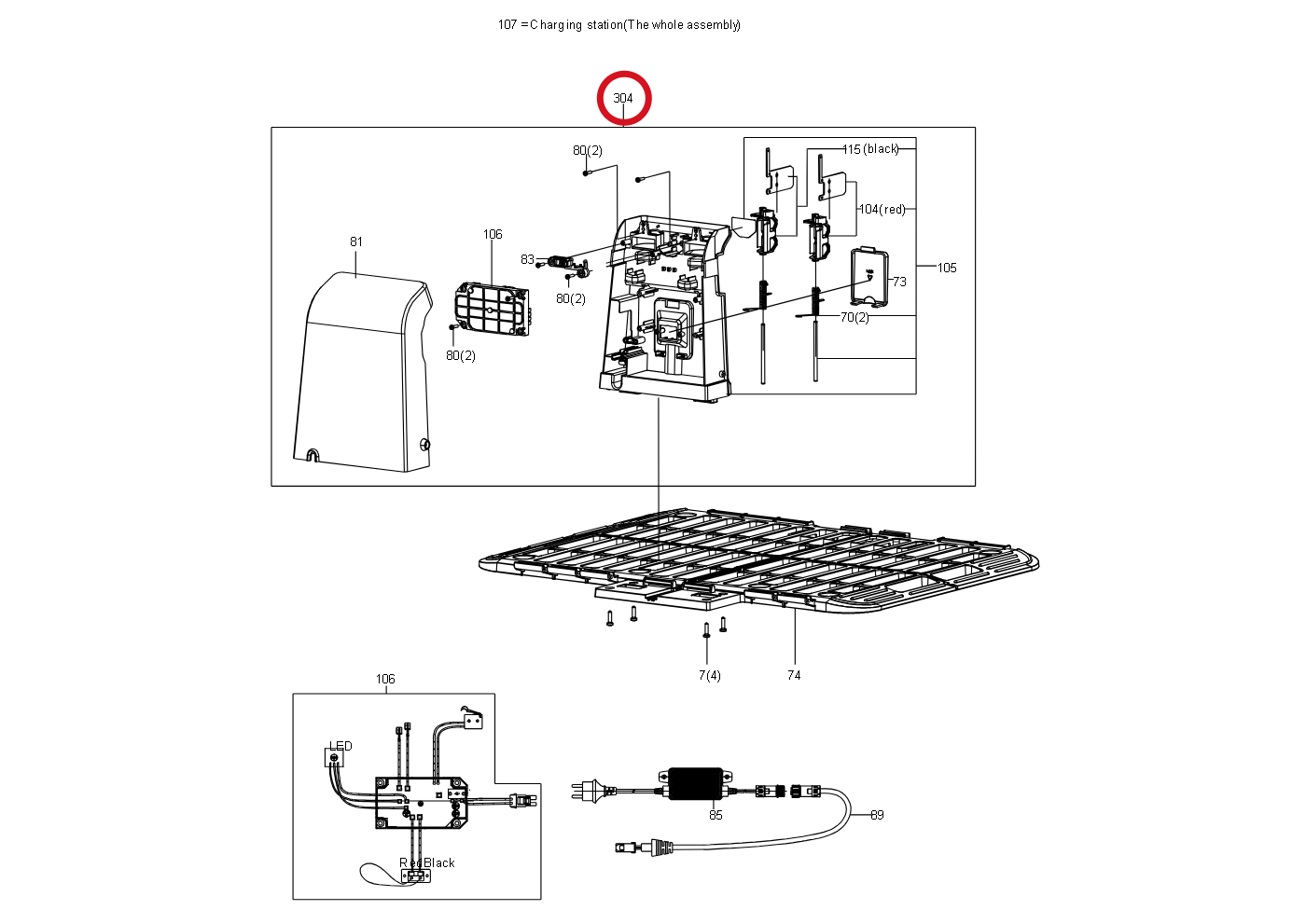 Kress Verbesserte PCB-Ladeeinheit (ohne Grundplatte) 59000296 – Position in der Explosionszeichnung
