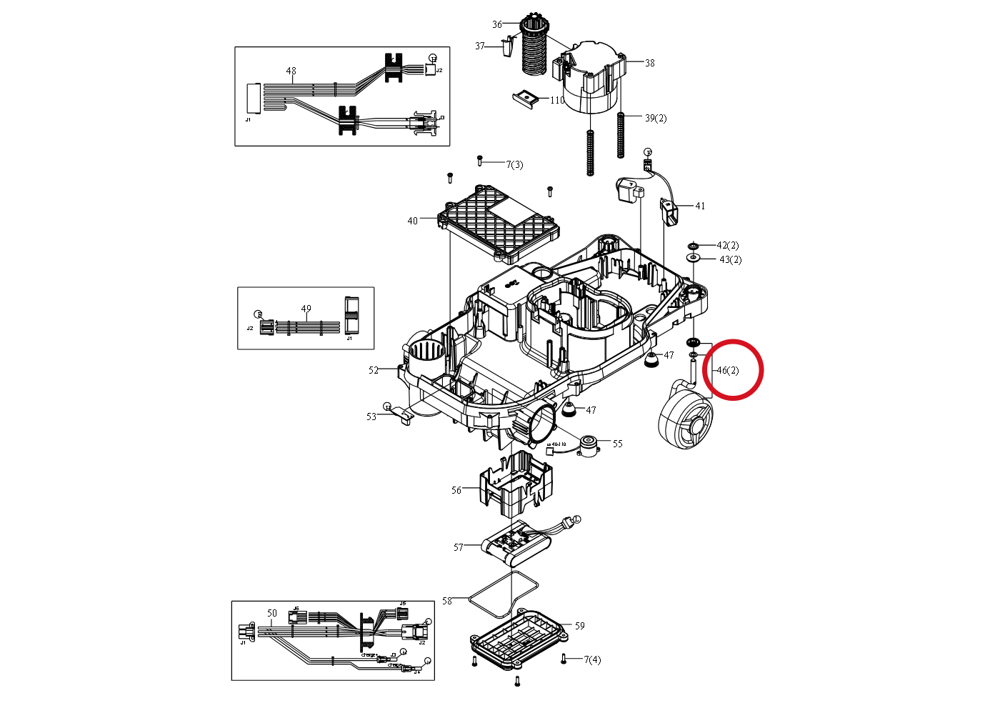 Kress Vorderrad 59000309 – Position in der Explosionszeichnung