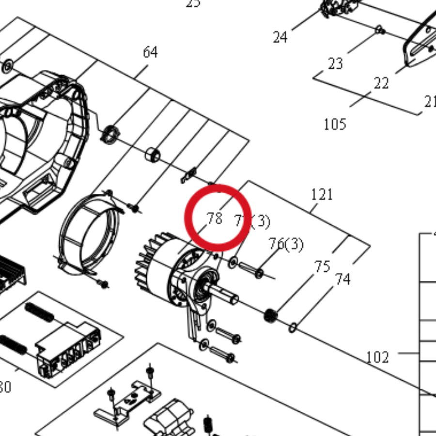 Kress Motor 59002030 – Position in der Explosionszeichnung