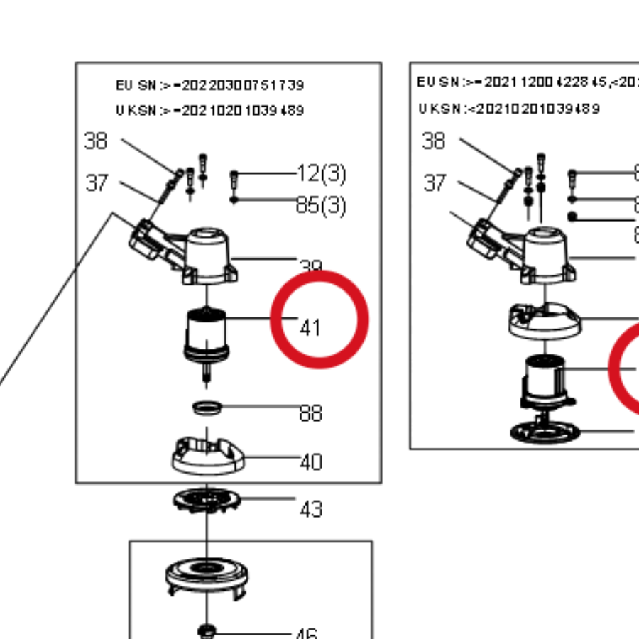 Kress Motor 59002118 – Position in der Explosionszeichnung