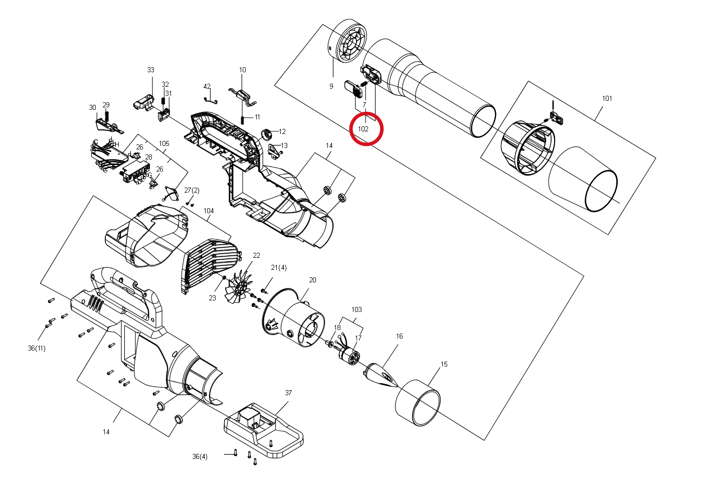 Kress Rohr 59002132 – Position in der Explosionszeichnung