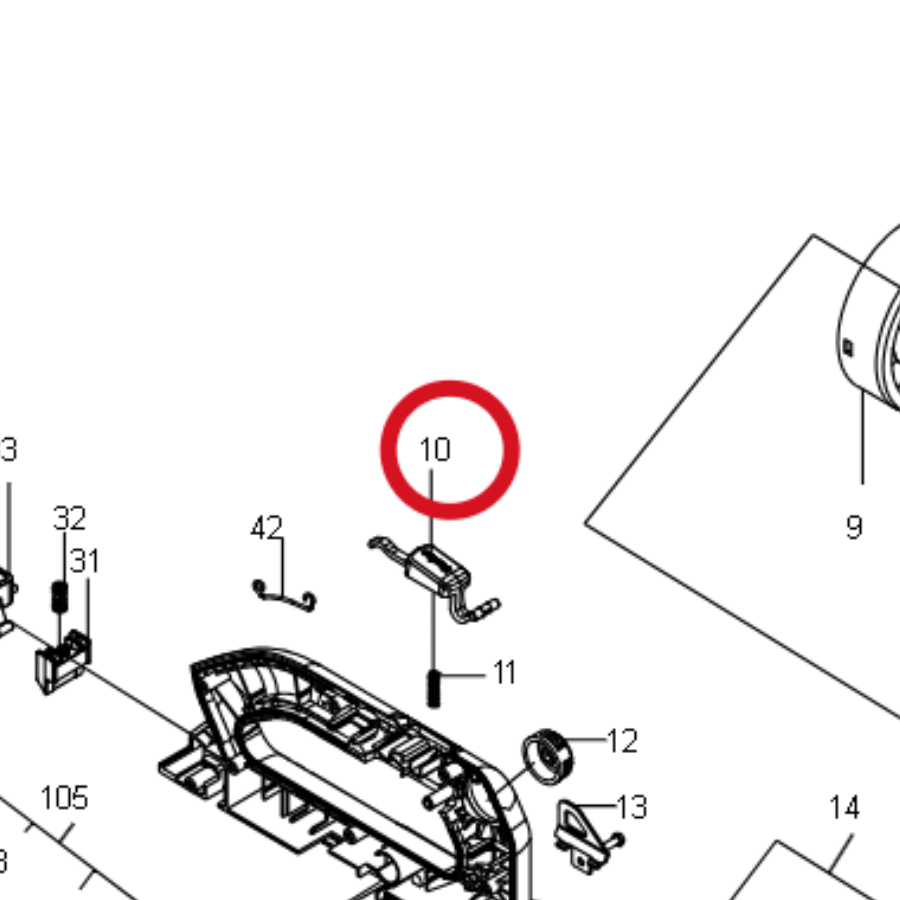 Kress Tastensatz 59002140 – Position in der Explosionszeichnung