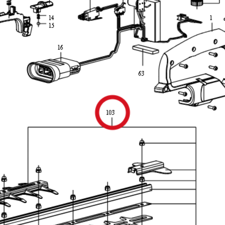 Kress Klingen-Set 59002209 – Position in der Explosionszeichnung