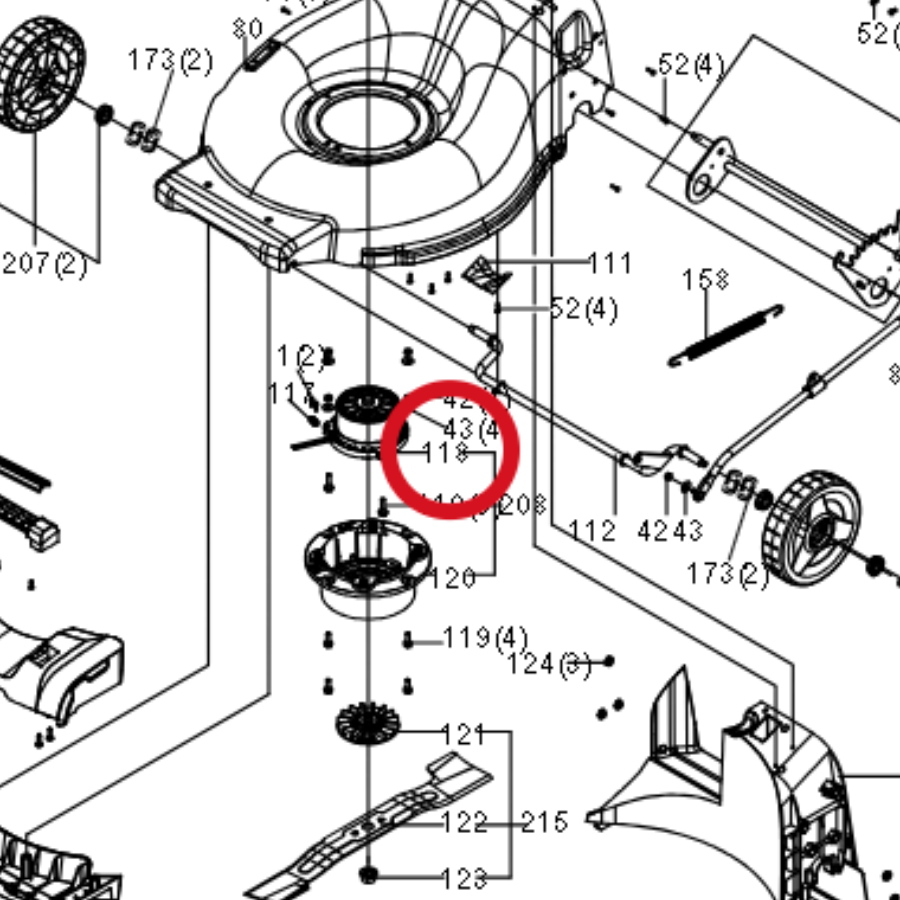 Kress Motor 59002225 – Position in der Explosionszeichnung