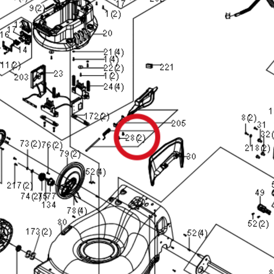 Kress Schraube M5x12 59002255 – Position in der Explosionszeichnung
