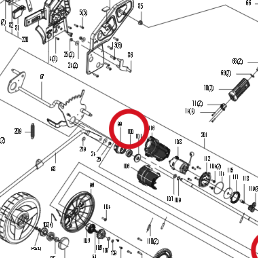 Kress Lager 6001-2RS 59002294 – Position in der Explosionszeichnung