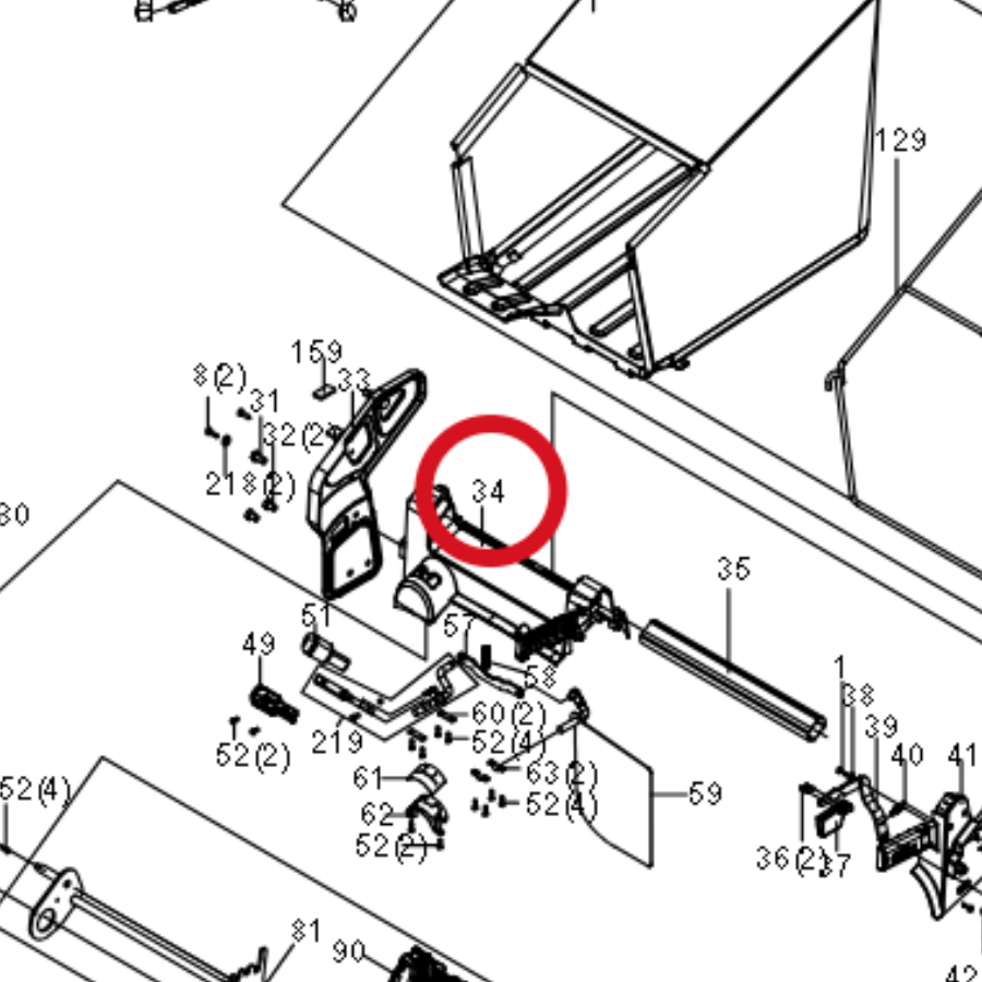 Kress Hintere Abdeckung I 59002306 – Position in der Explosionszeichnung