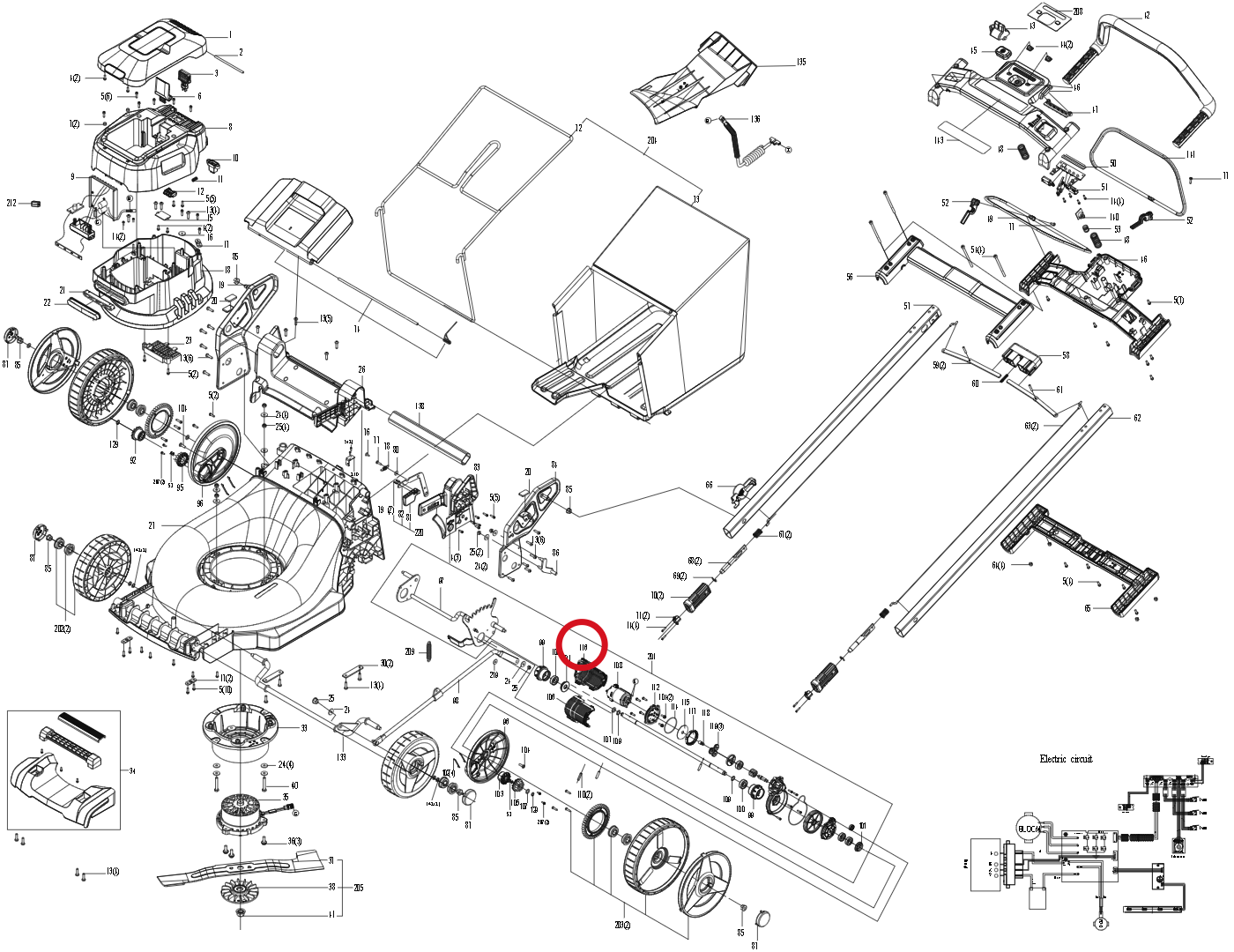 Kress Motorhaube II 59002316 – Position in der Explosionszeichnung