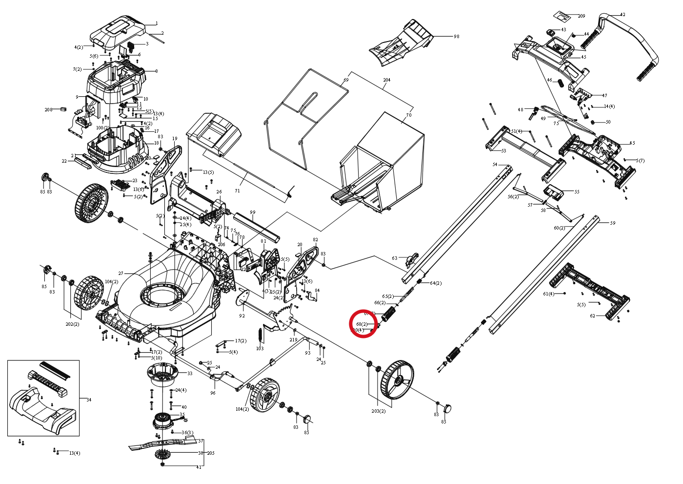 Kress Liner Bush 59002330 – Position in der Explosionszeichnung