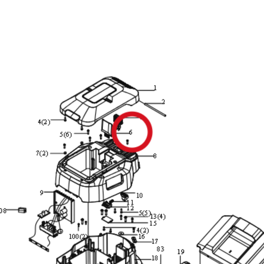 Kress Tastensatz 59002344 – Position in der Explosionszeichnung