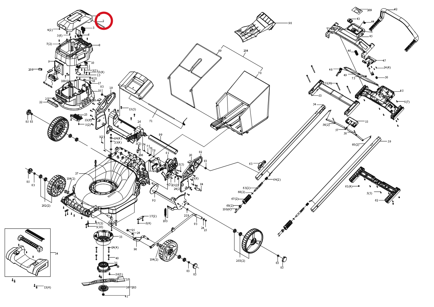 Kress Drehwelle 59002372 – Position in der Explosionszeichnung
