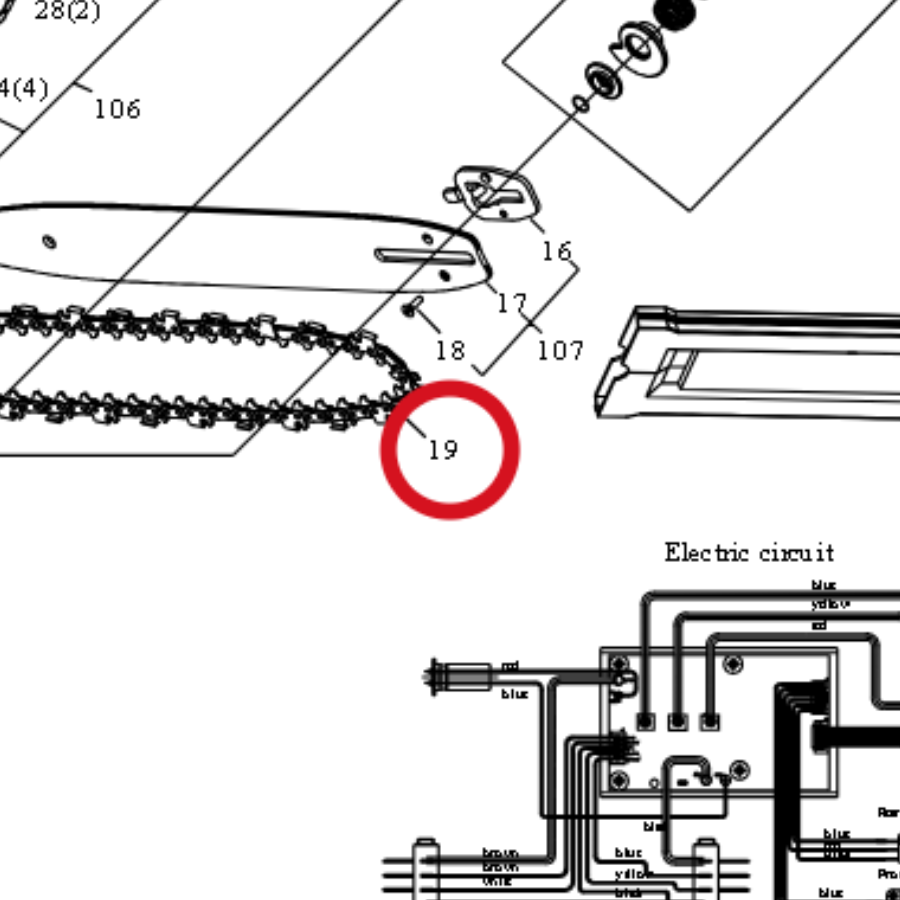 Kress Kette 59003114 – Position in der Explosionszeichnung