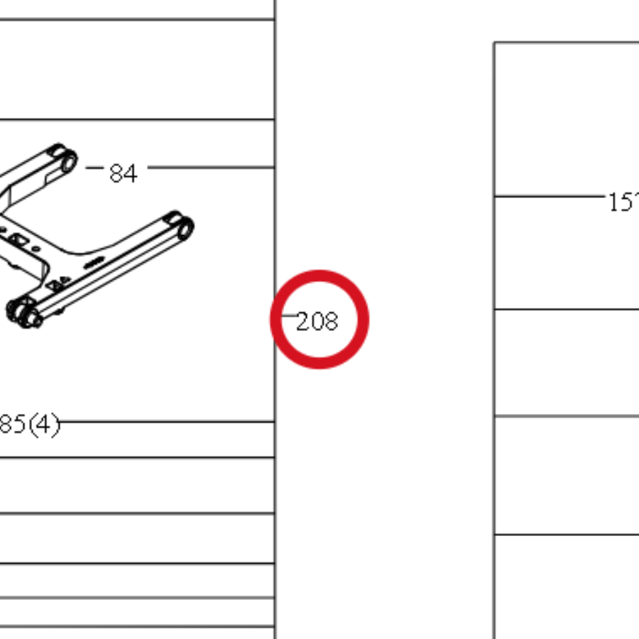Kress Schneidemotor-Baugruppe 59003709 – Position in der Explosionszeichnung