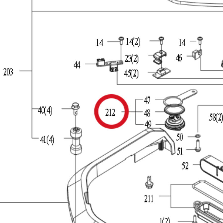 Kress Wasserdichte Steckerbaugruppe 59003840 – Position in der Explosionszeichnung