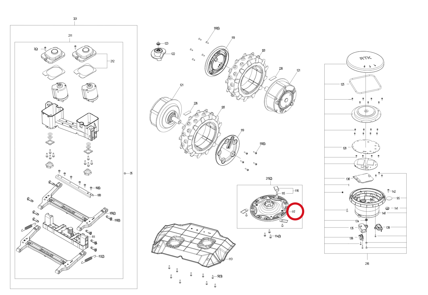 Kress Messerscheibe 59003877 – Position in der Explosionszeichnung