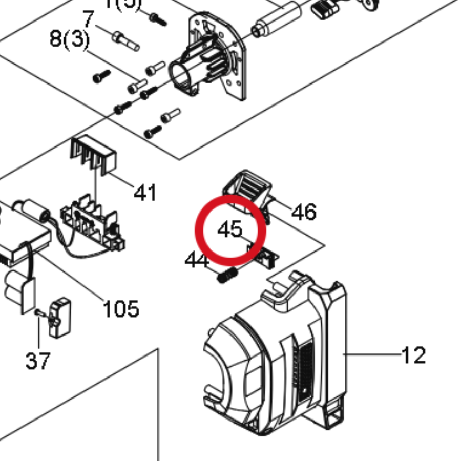 Kress Verriegelungsknopf 59004191 – Position in der Explosionszeichnung
