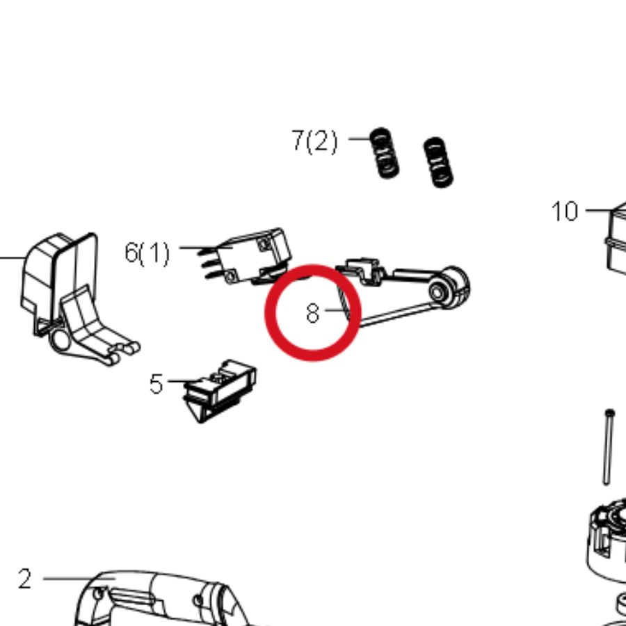 Kress Schalthebel 59004329 – Position in der Explosionszeichnung
