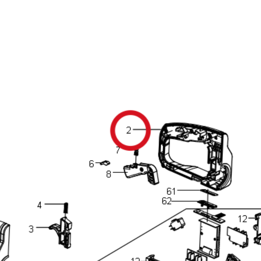 Kress Linker/rechter hinterer Griff 59004372 – Position in der Explosionszeichnung