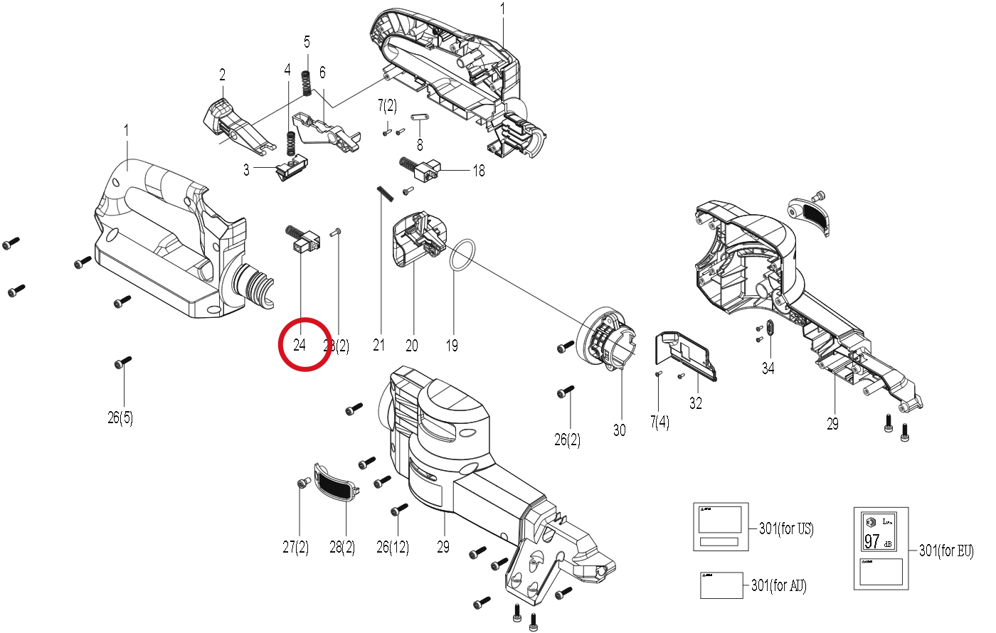 Kress Sockelhalterung 59004681 – Position in der Explosionszeichnung