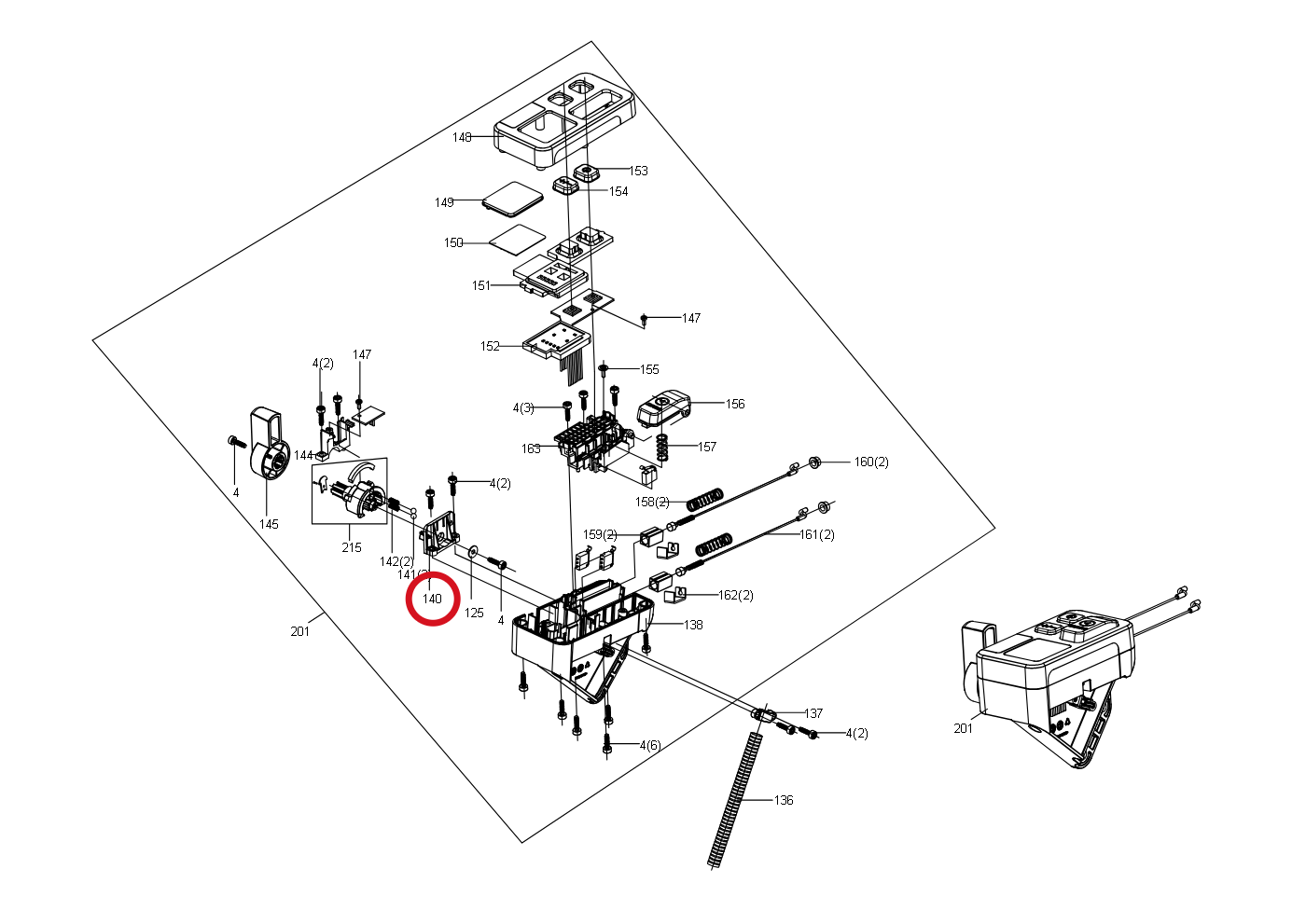 Kress Basishalter 59004752 – Position in der Explosionszeichnung