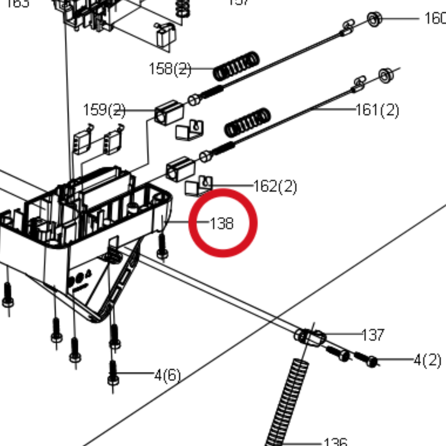 Kress Untere Abdeckung des Schaltkastens 59004845 – Position in der Explosionszeichnung
