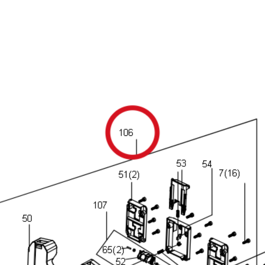 Kress Backplate-Set 59004928 – Position in der Explosionszeichnung