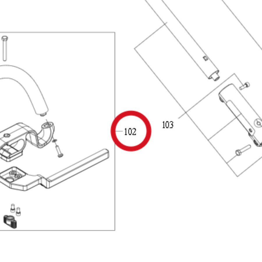 Kress Zusatzgriff-Set 59005736 – Position in der Explosionszeichnung