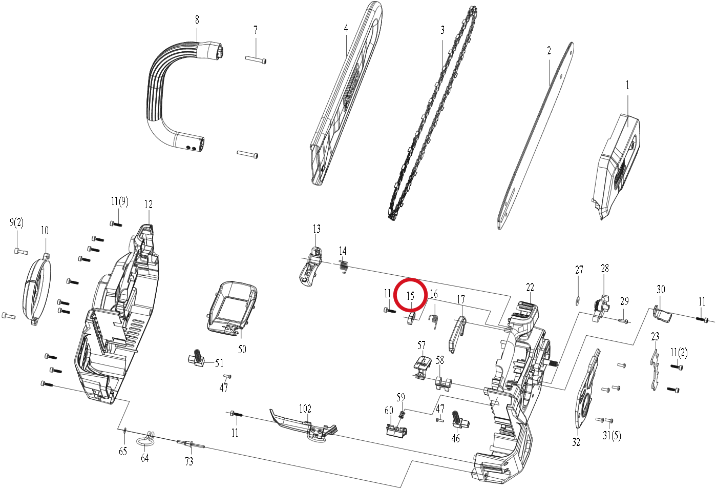 Kress Block 59006690 – Position in der Explosionszeichnung
