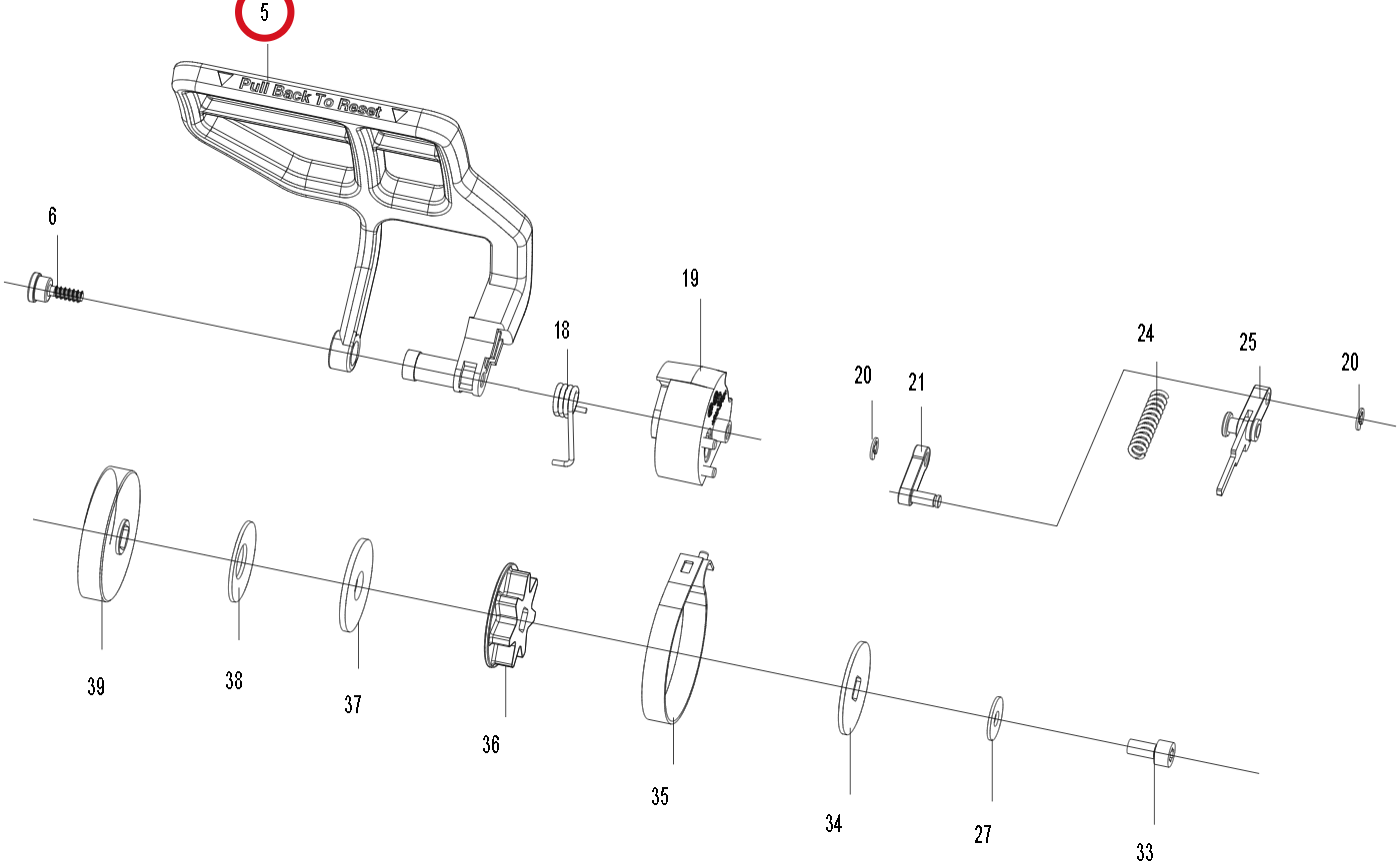 Kress Vorderer Griffschutz 59006713 – Position in der Explosionszeichnung