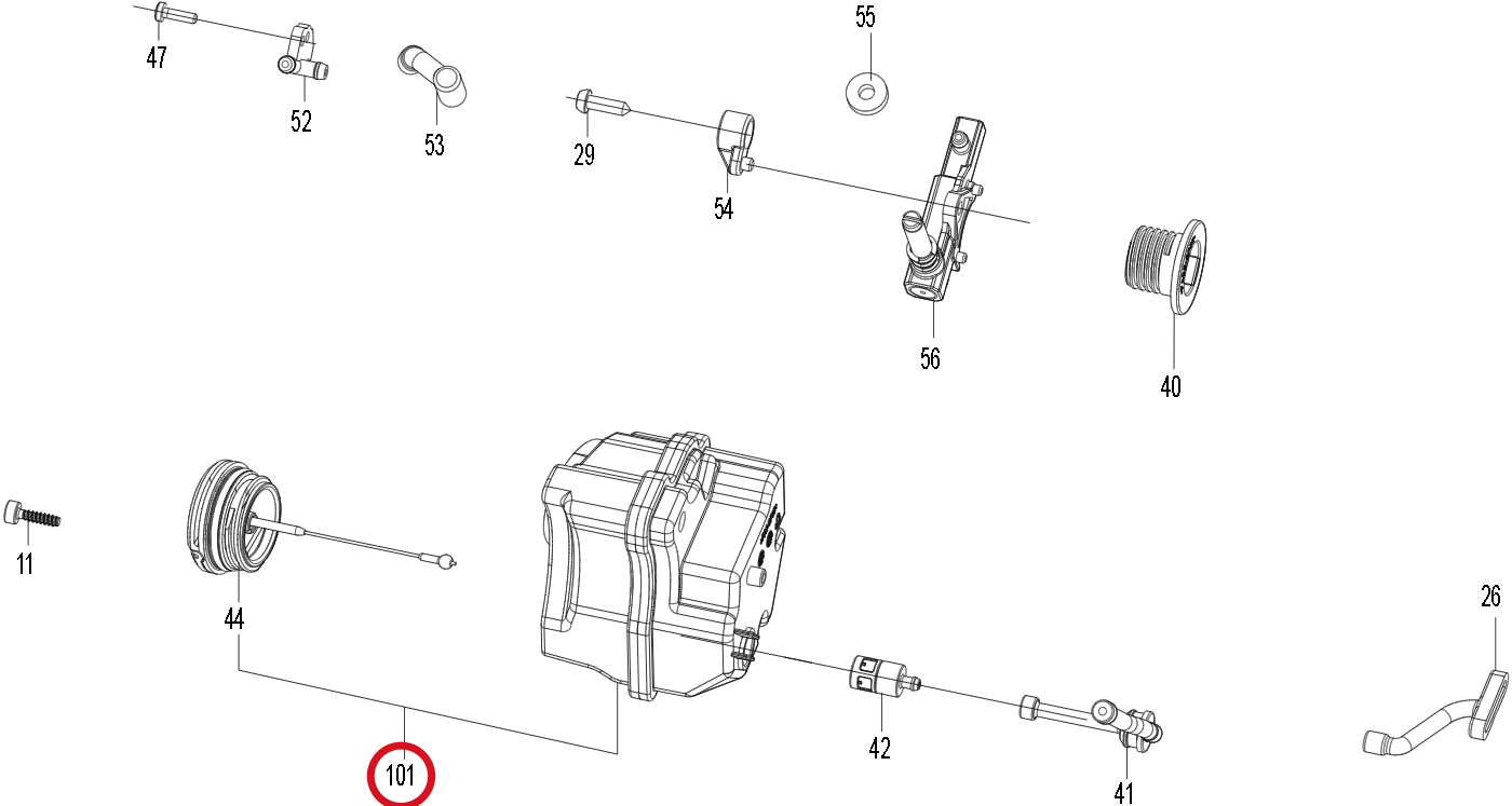 Kress Öltank 59006863 – Position in der Explosionszeichnung