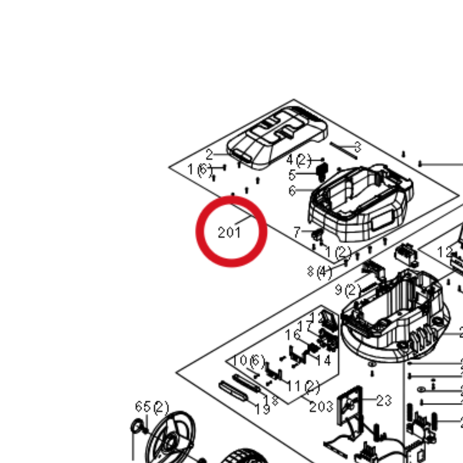 Kress Obere Abdeckungsbaugruppe 59006944 – Position in der Explosionszeichnung