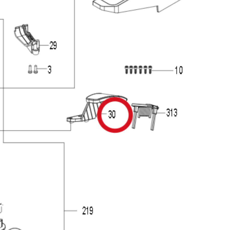 Kress Radbürstensatz links 59007093 – Position in der Explosionszeichnung