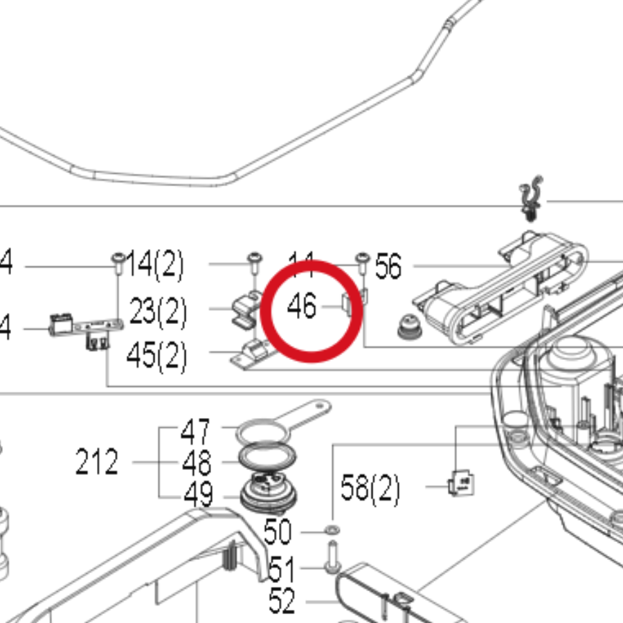 Kress Sensor für die Höheneinstellung 59007138 – Position in der Explosionszeichnung