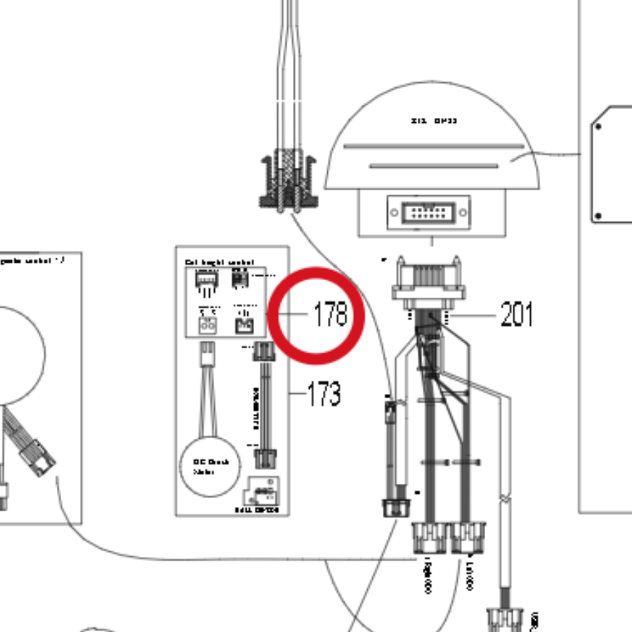 Kress Steuerplatine für die Höhenverstellung 59007149 – Position in der Explosionszeichnung