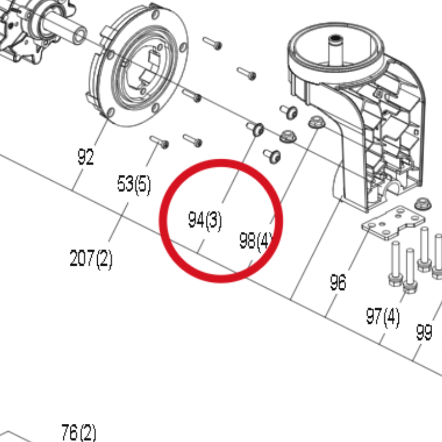 Kress Schraube M5x12 59007395 – Position in der Explosionszeichnung