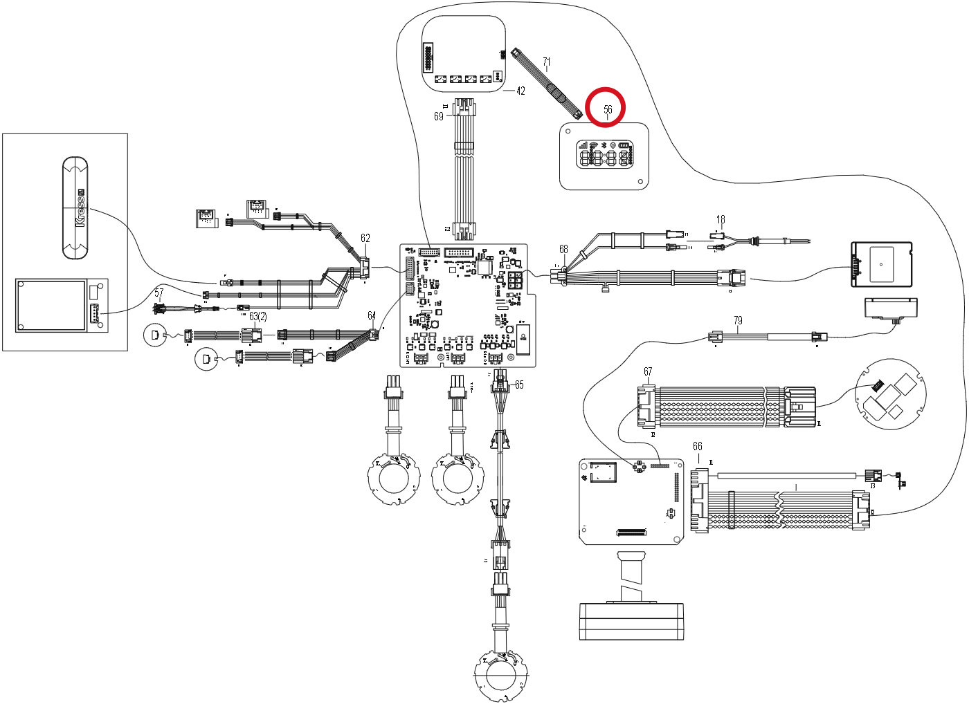 Kress Display-Leiterplatte 59007817 – Position in der Explosionszeichnung
