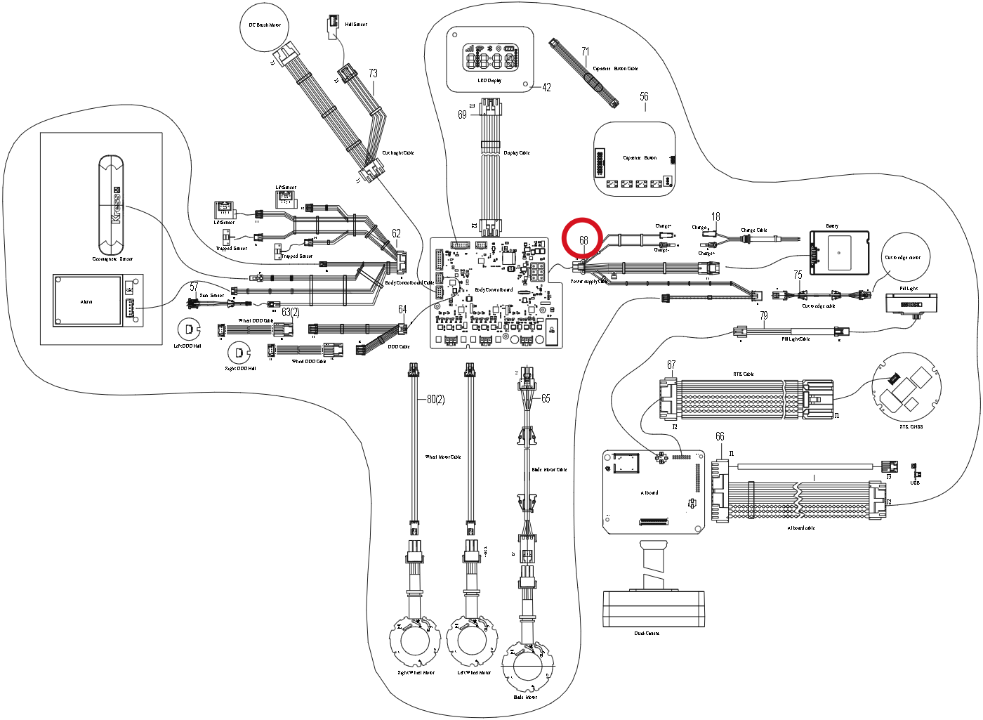 Kress Stromkabelbaum 59007871 – Position in der Explosionszeichnung