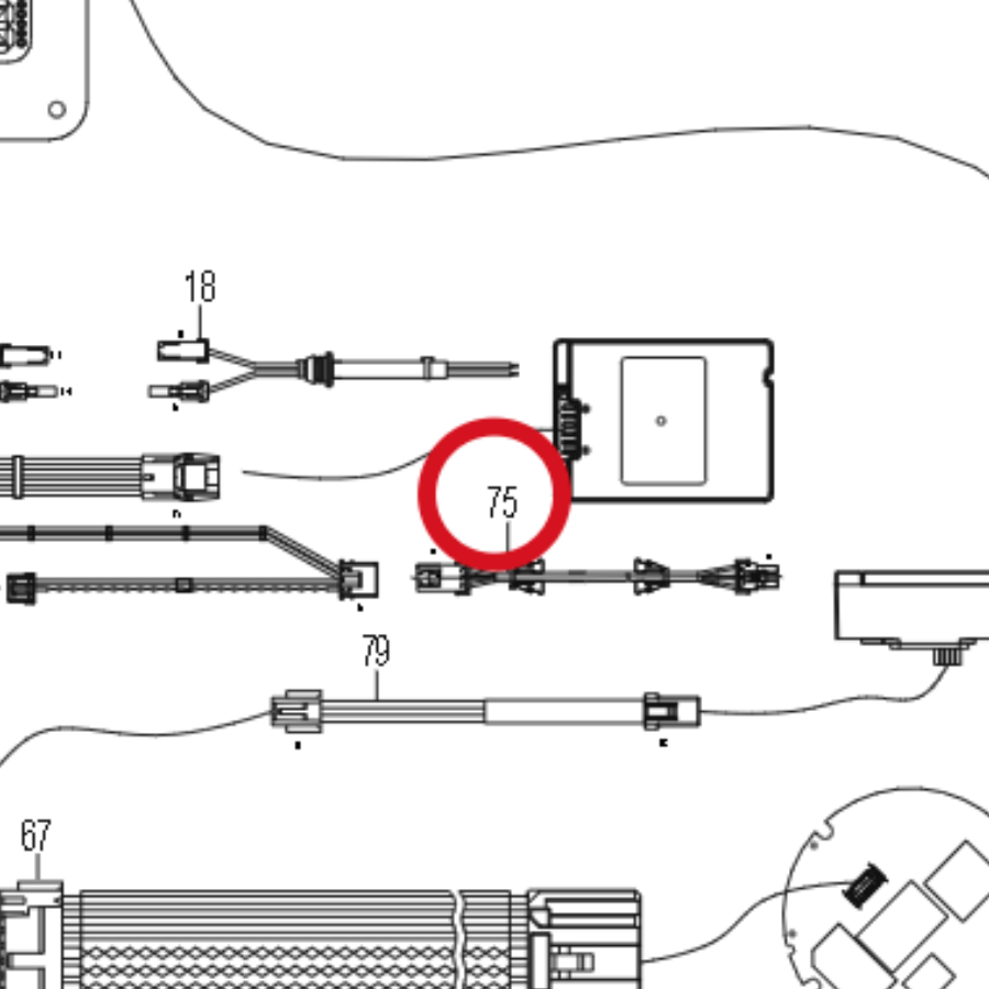 Kress Kabel Messermotor 59007874 – Position in der Explosionszeichnung