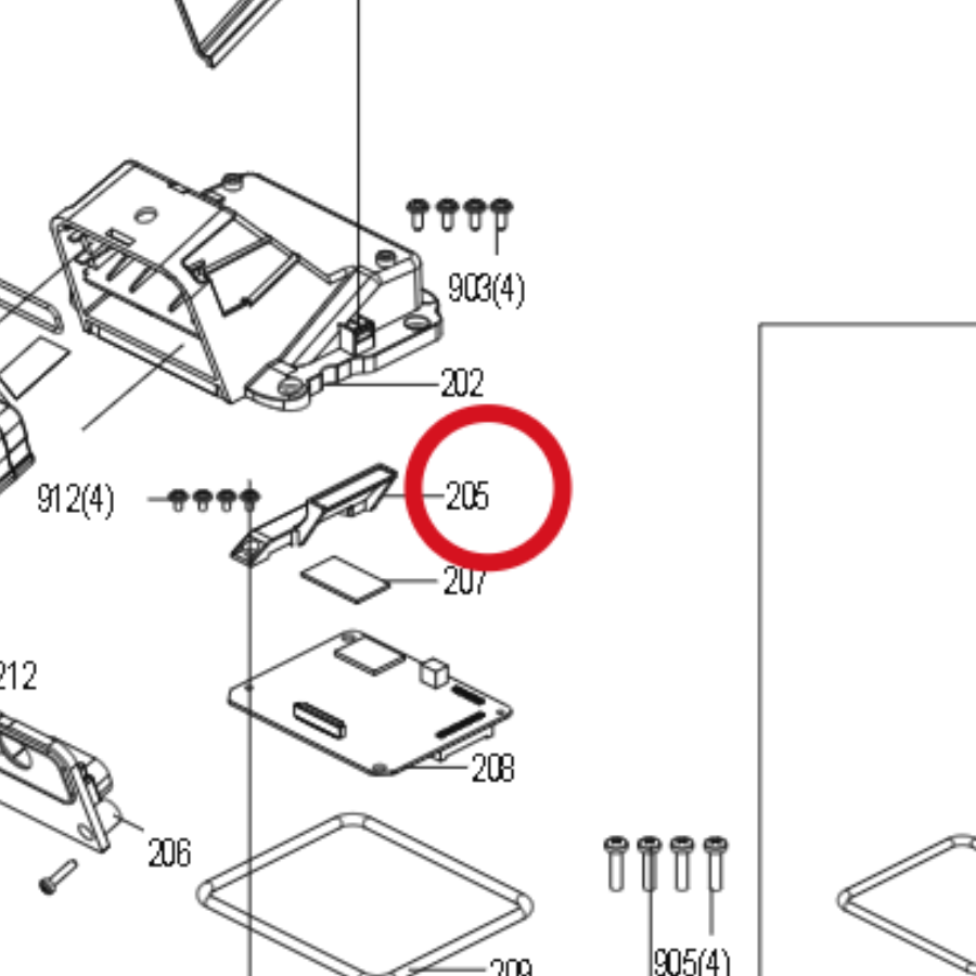 Kress WLAN-Halterung 59007967 – Position in der Explosionszeichnung