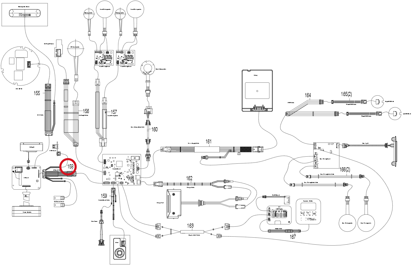 Kress Intelligenter Steuerplatinen Kabelbaum 59008084 – Position in der Explosionszeichnung