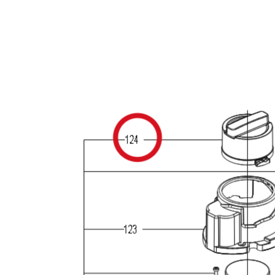 Kress Höhenverstellknopf 59008180 – Position in der Explosionszeichnung