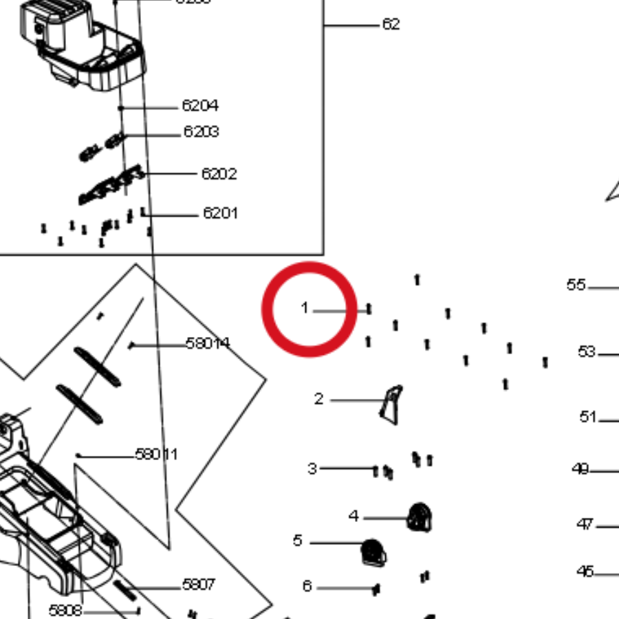 Kress Blechschraube 60072993 – Position in der Explosionszeichnung