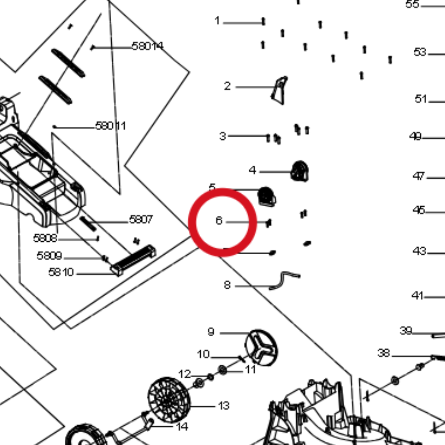 Kress Blechschraube 60072998 – Position in der Explosionszeichnung