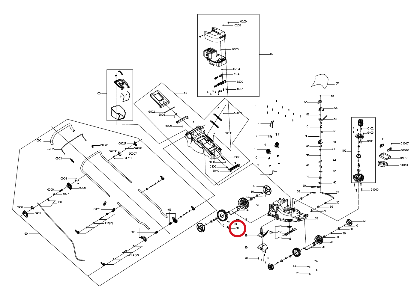 Kress Blechschraube 60073008 – Position in der Explosionszeichnung