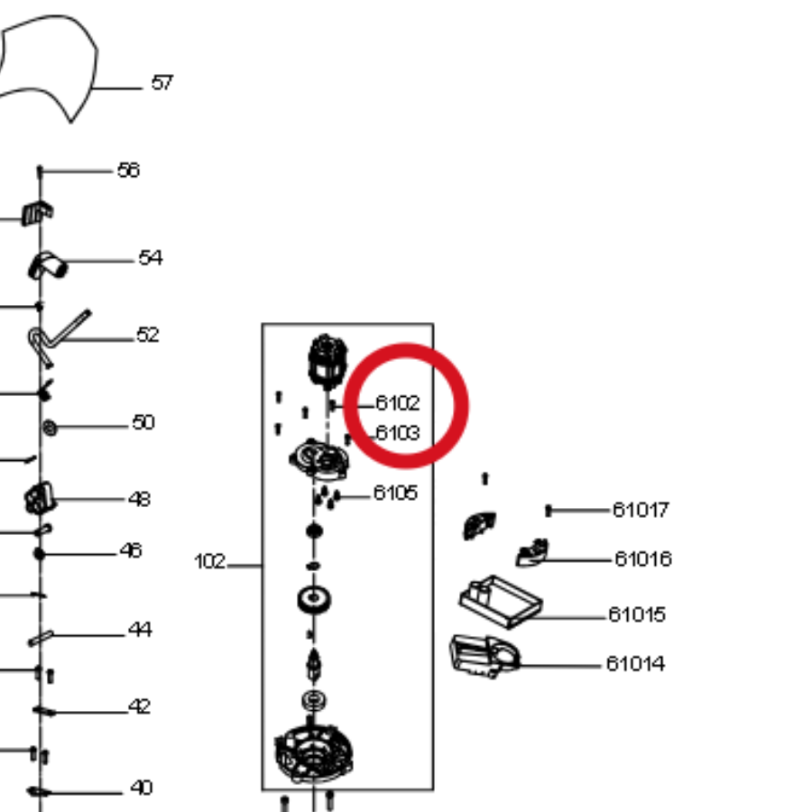 Kress Blechschraube 60073105 – Position in der Explosionszeichnung