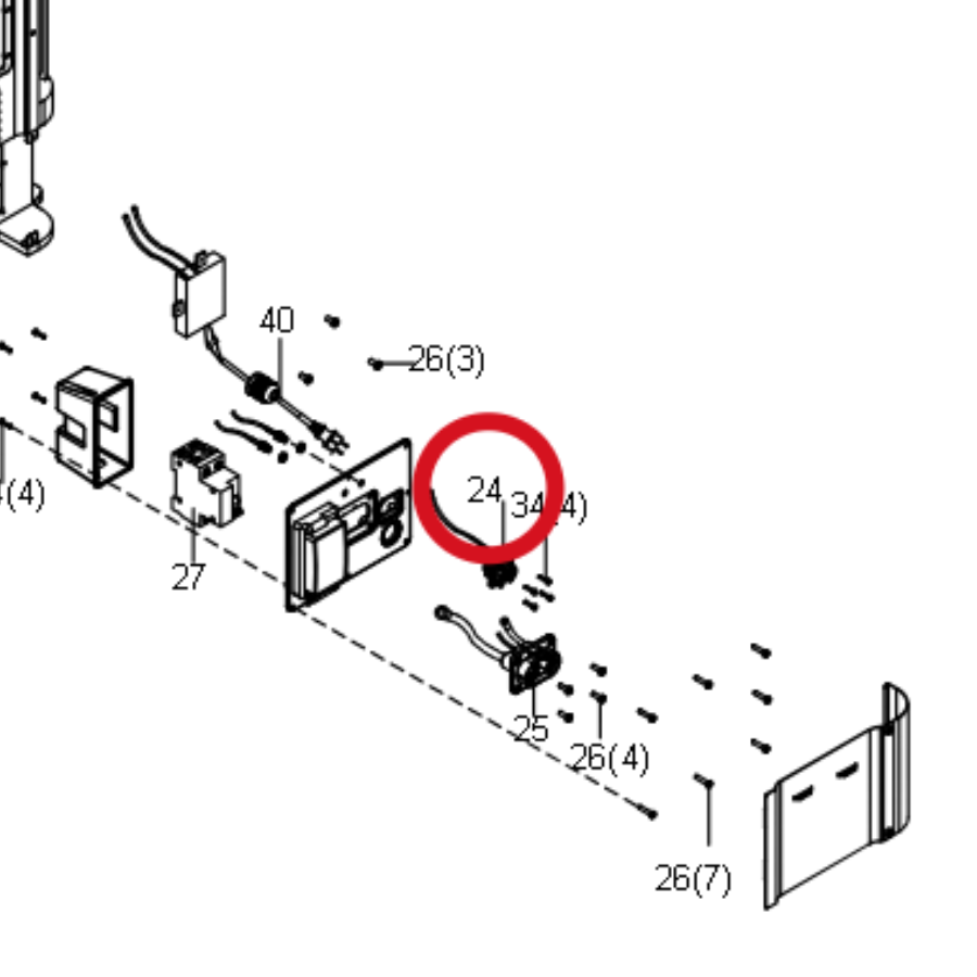 Kress Baugruppe DC5-Stecker 60073475 – Position in der Explosionszeichnung
