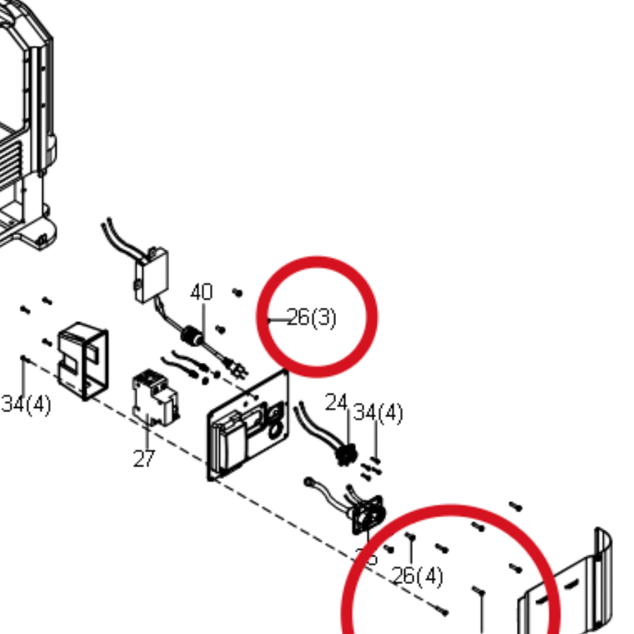 Kress Schraube M4X12 60073477 – Position in der Explosionszeichnung