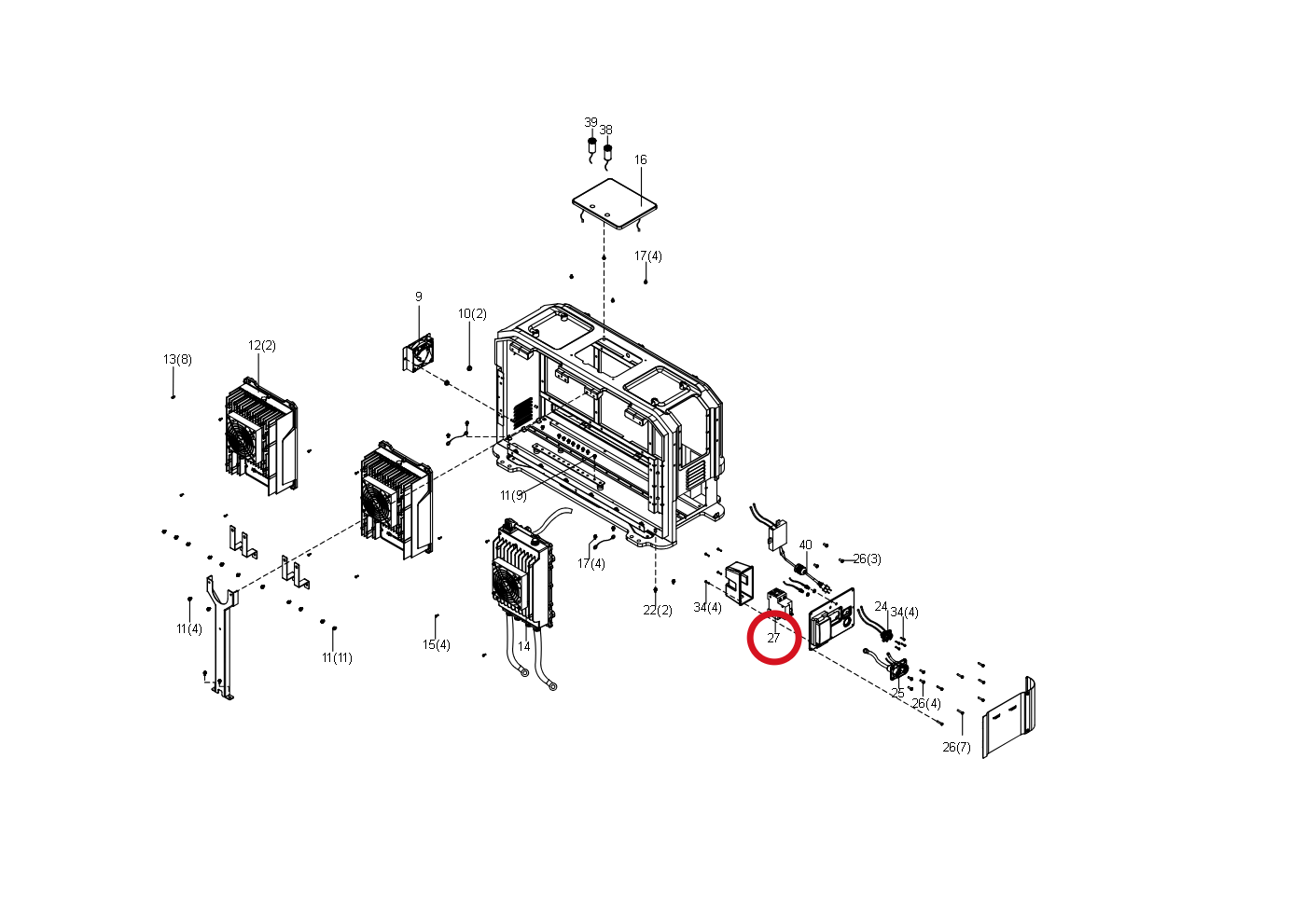 Kress Schalter 60073478 – Position in der Explosionszeichnung
